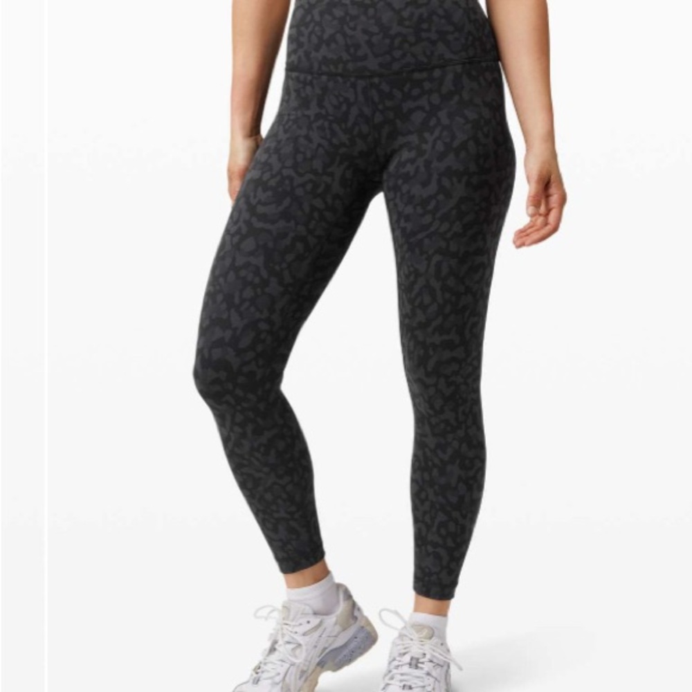 LULULEMON Wunder Train High-Rise Tight Formation Camo Dee Coal Multi 25” Size 6